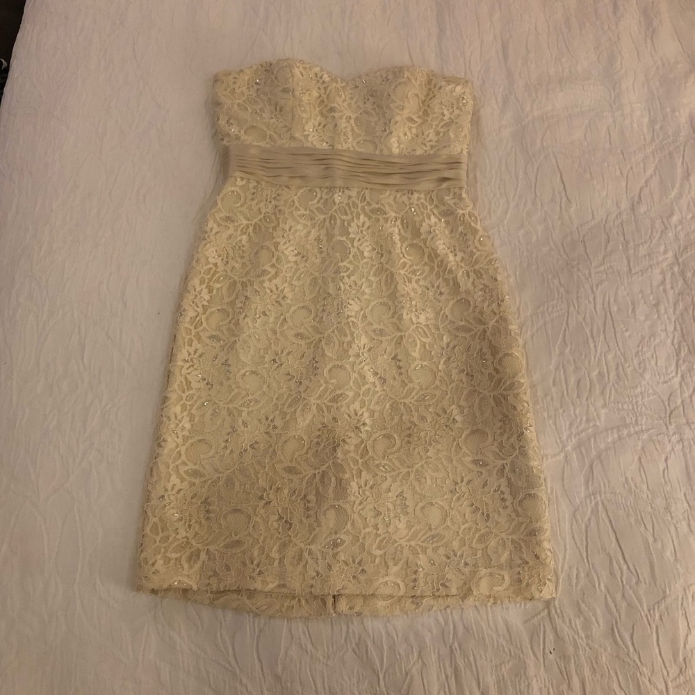 Theia dress, size 2, good condition, ivory lace
